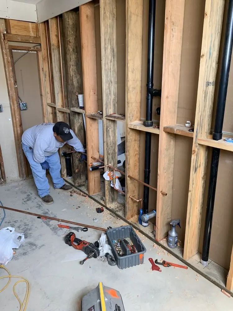 Commercial rough-in plumbing for Gas Line Repair in Osbornes Mills